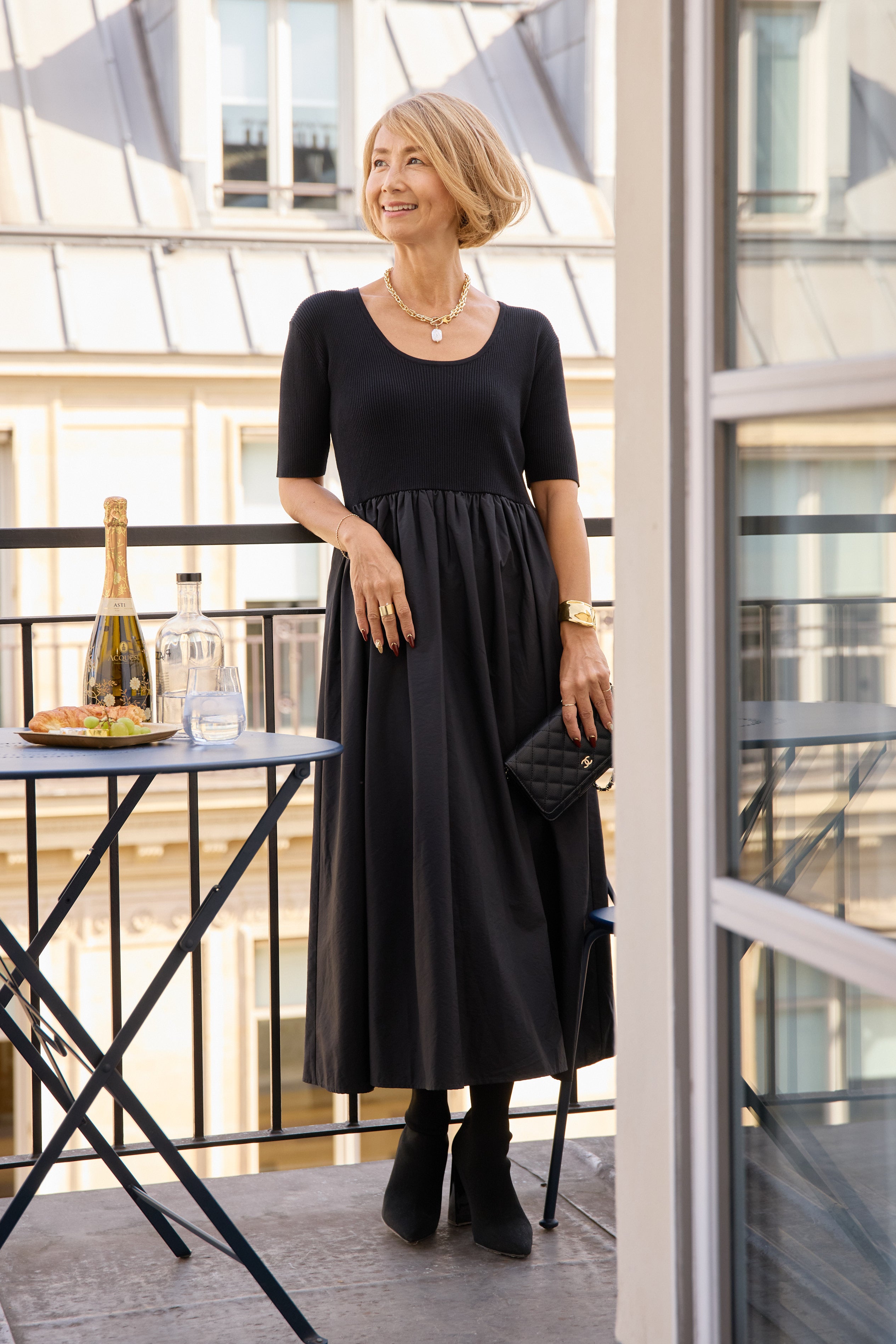 REIKOコラボ】ジャガードドッキングワンピース – plusotoha