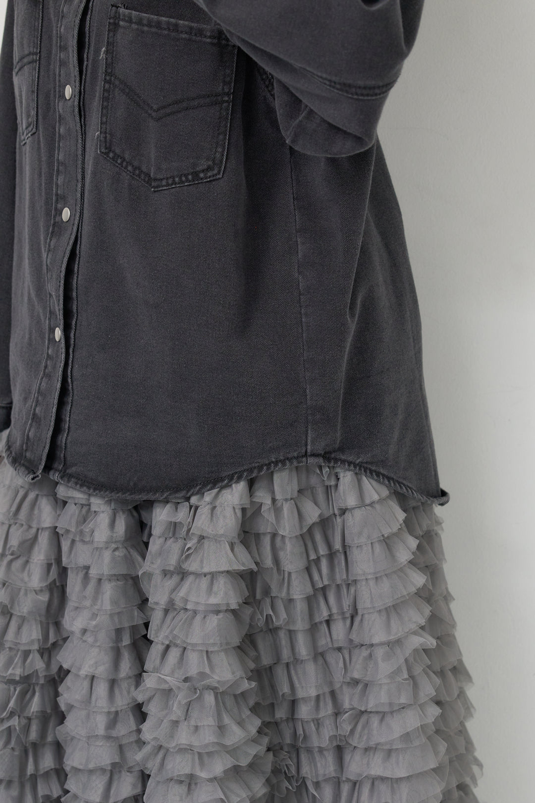 ソフトデニムオーバーシャツ