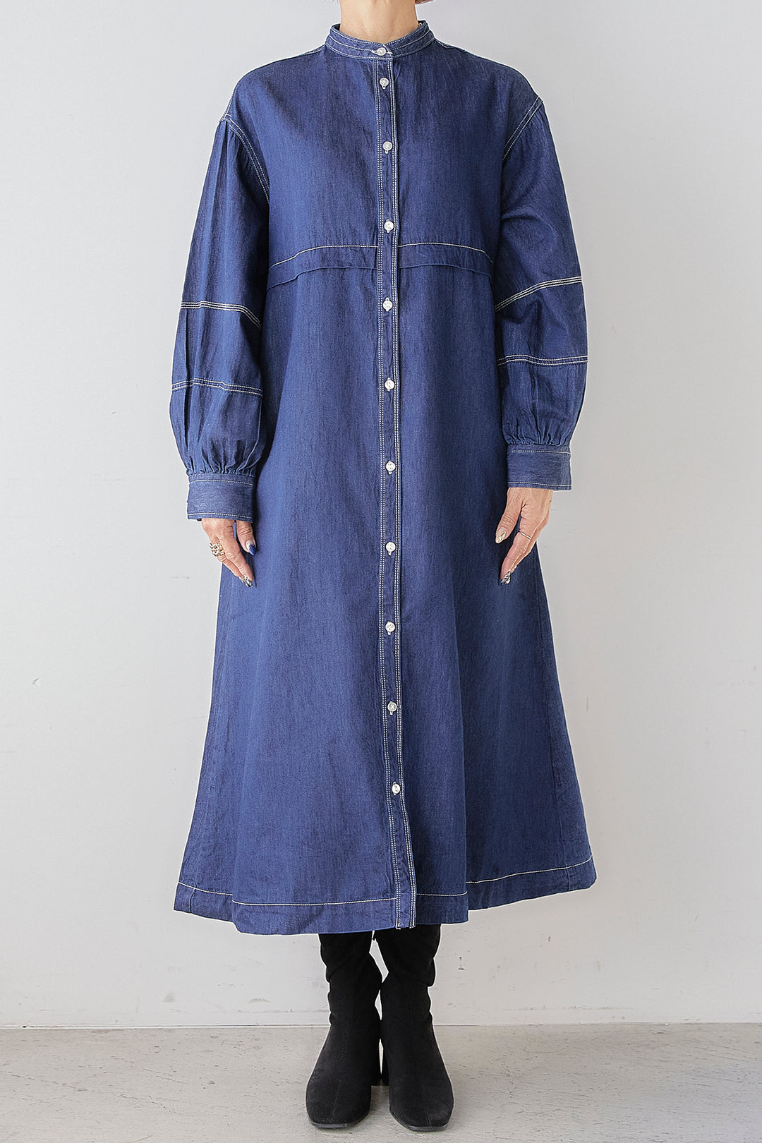 Tencel denim shirt dress