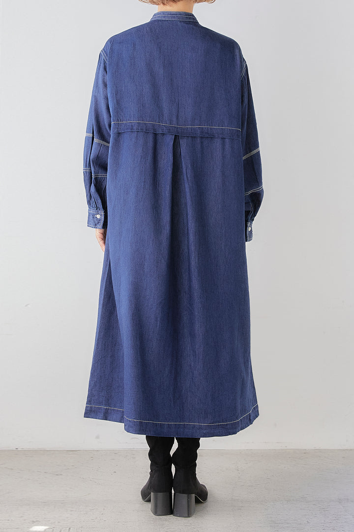 Tencel denim shirt dress