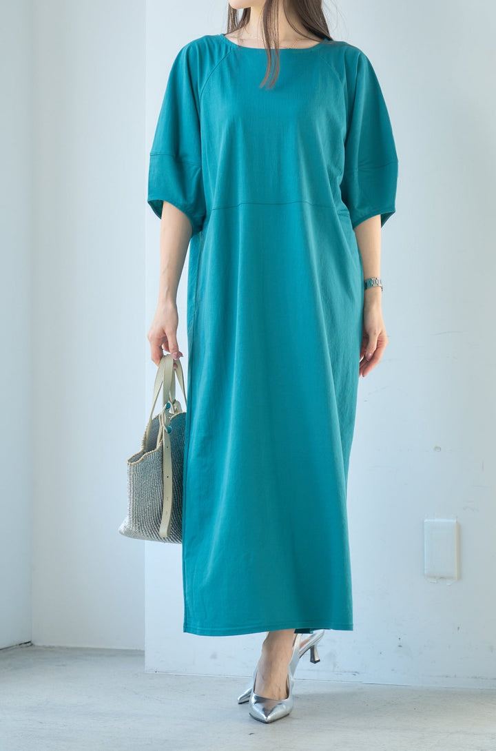 [Cool to the touch] Cocoon sleeve dress