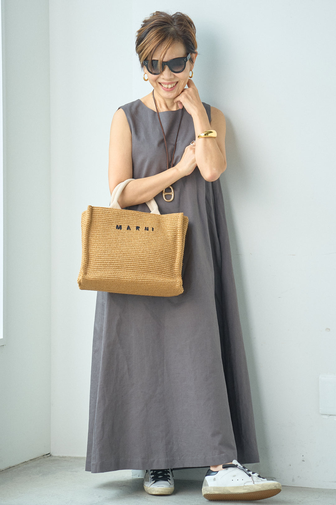 Linen long dress