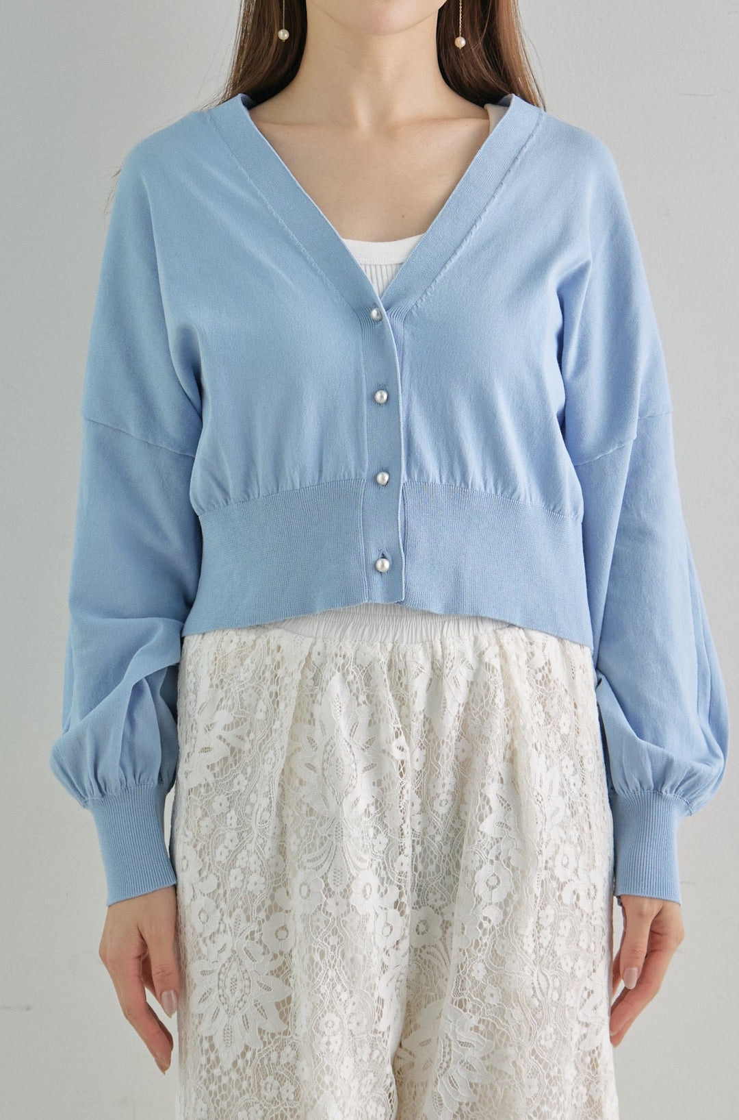 Cotton fitted cardigan