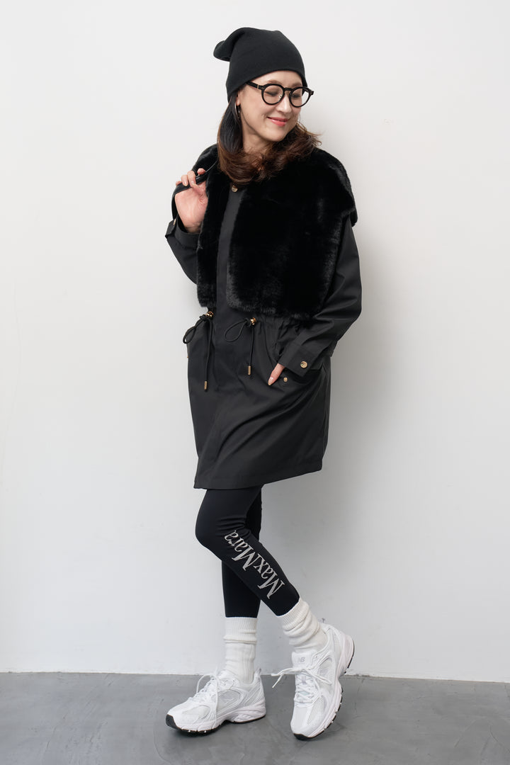 シープボアボリュームスリーブジャケット