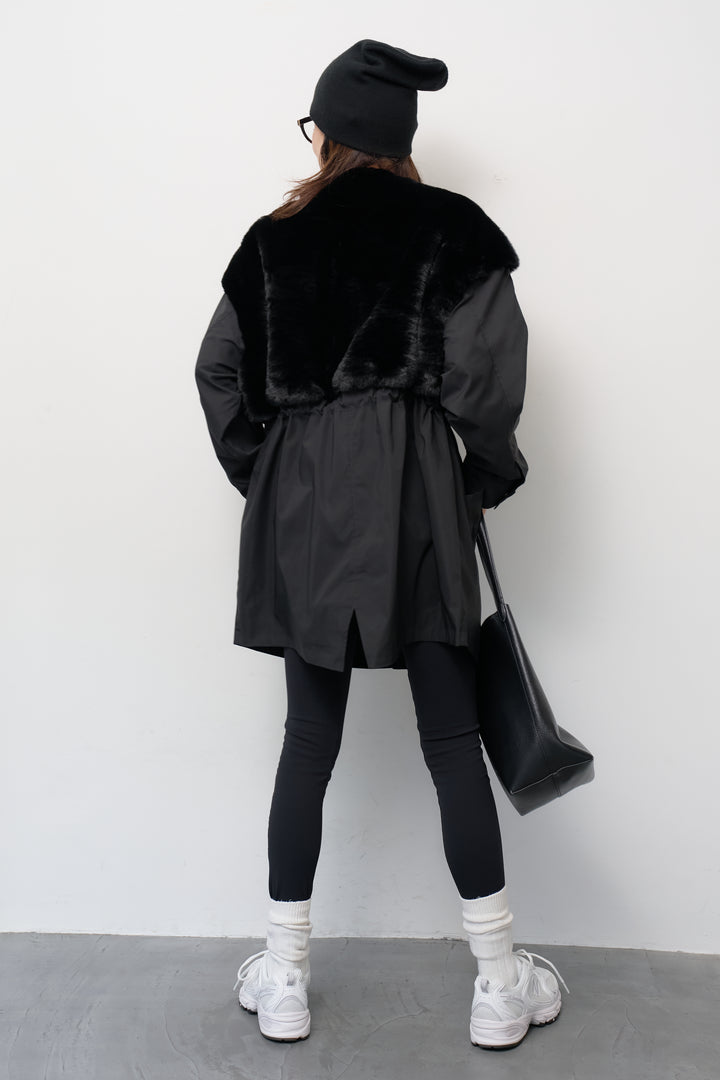 シープボアボリュームスリーブジャケット