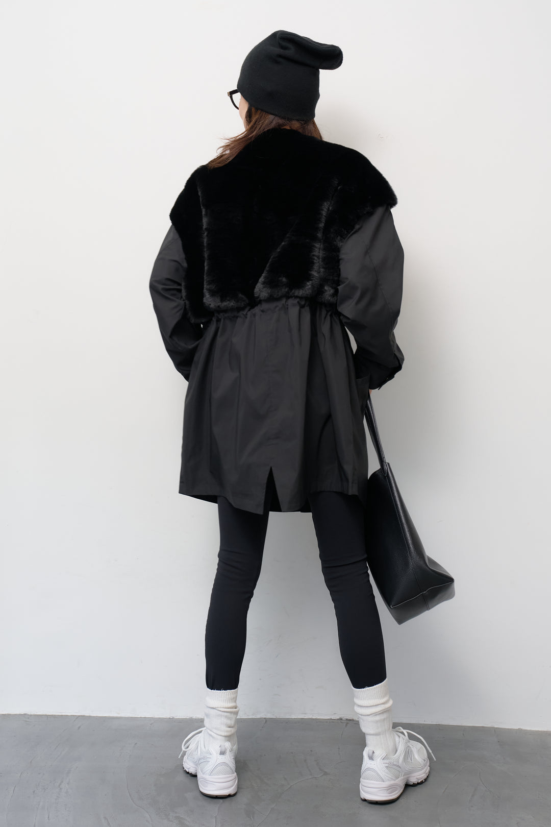 フェイクファー×モッズコート