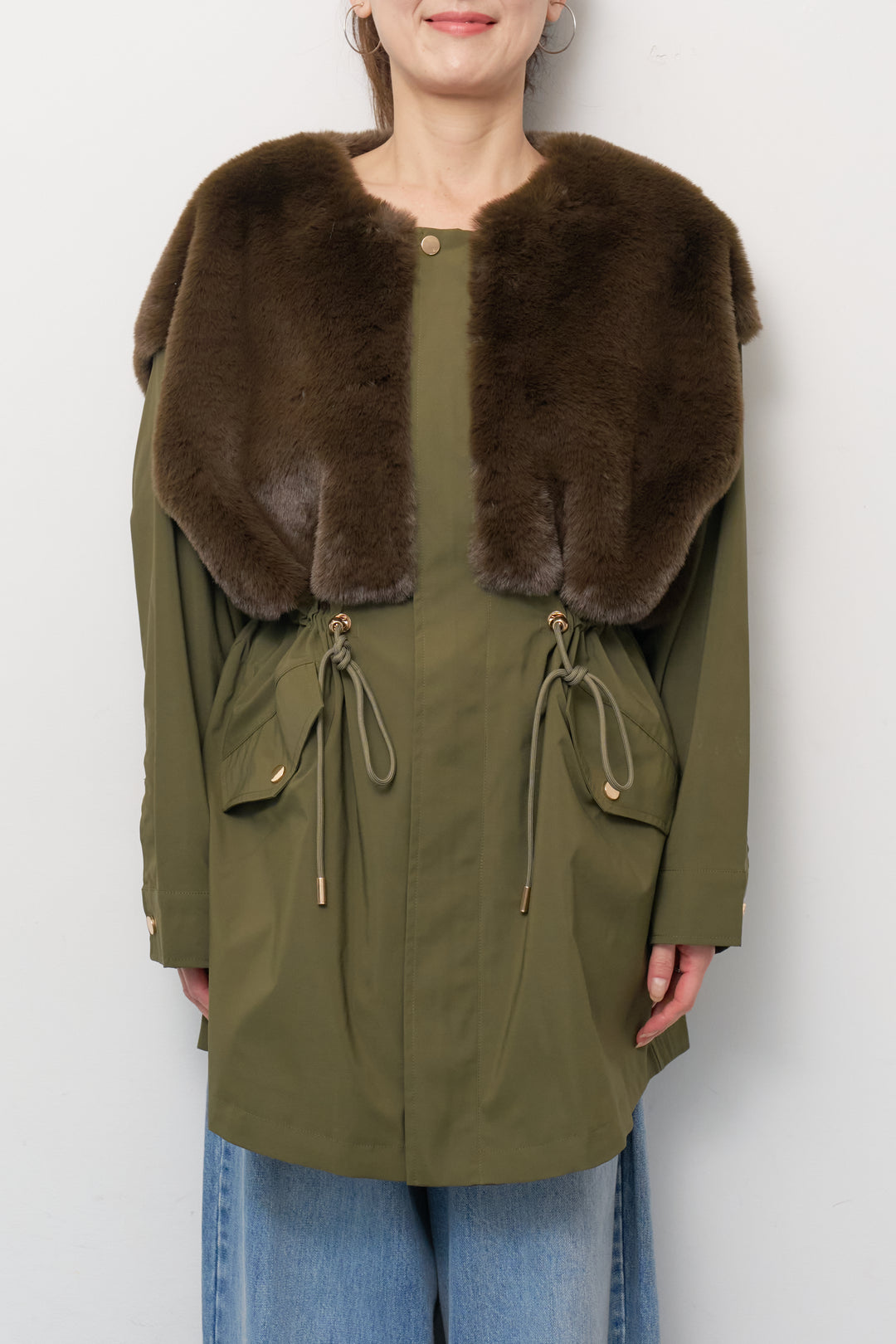 シープボアボリュームスリーブジャケット