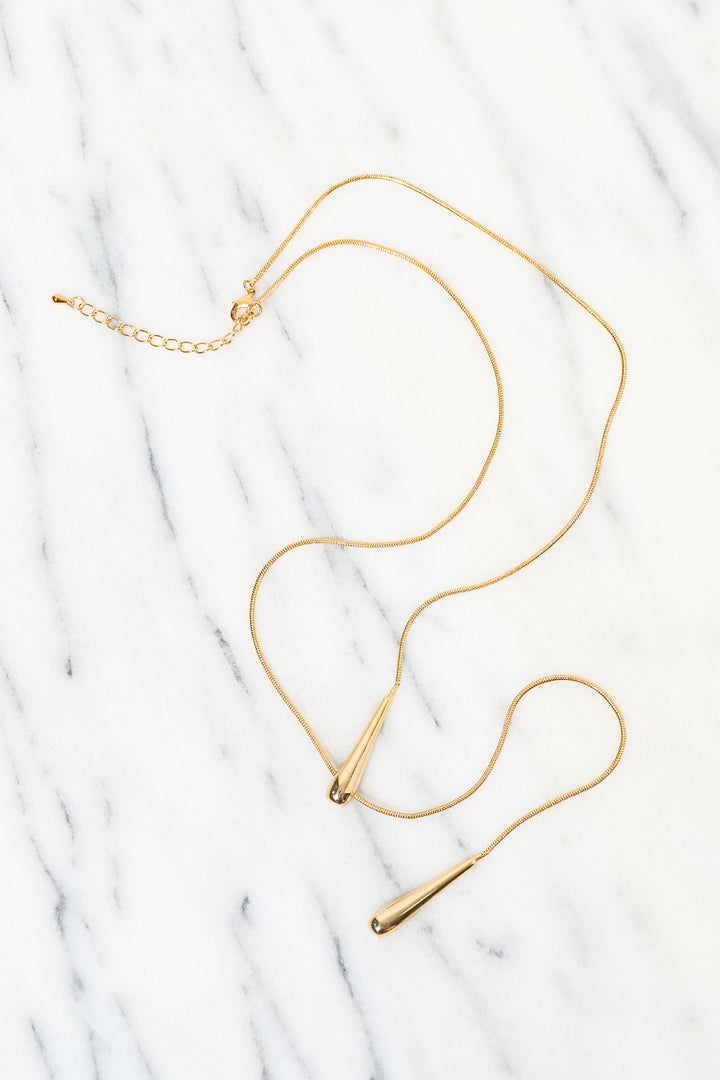 ドロップデザインネックレス