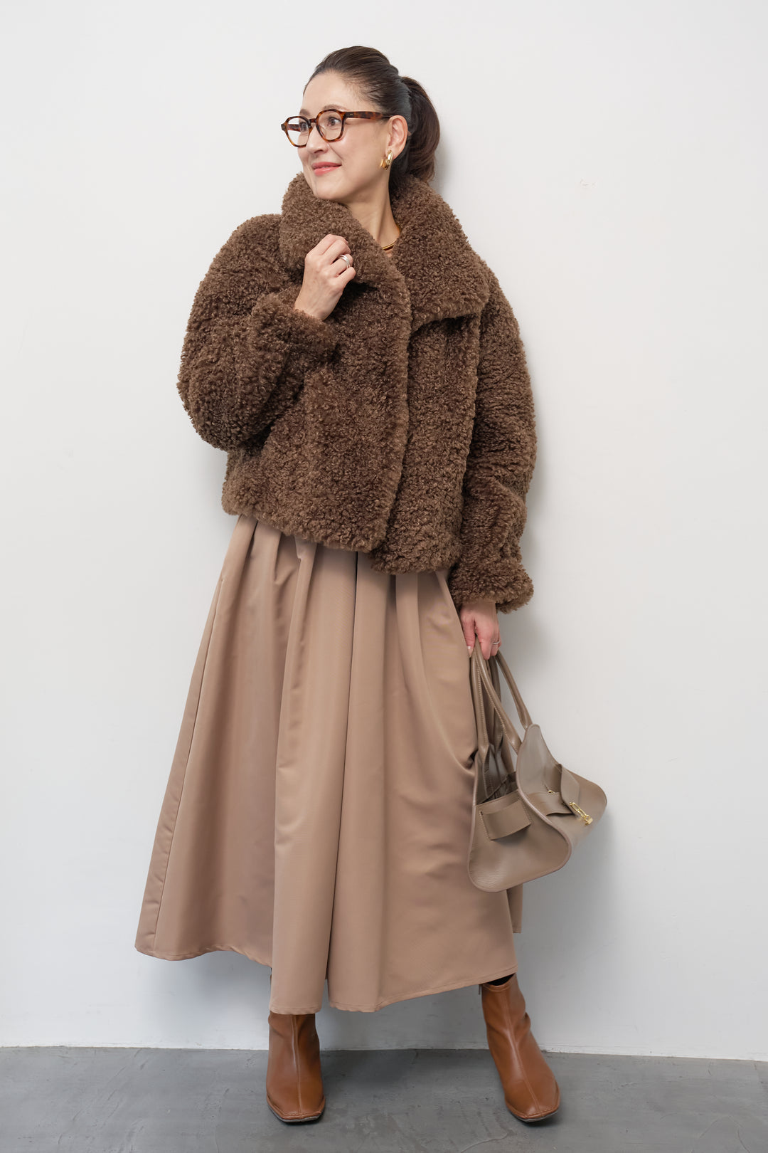 ボリュームボアショートジャケット