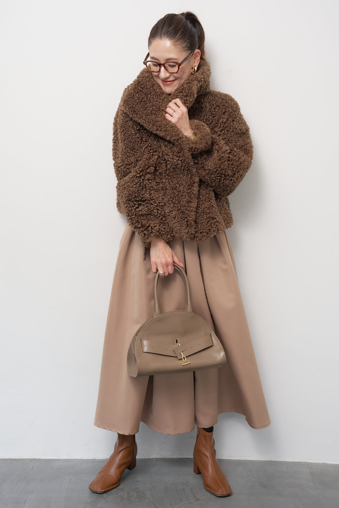 ボリュームボアショートジャケット