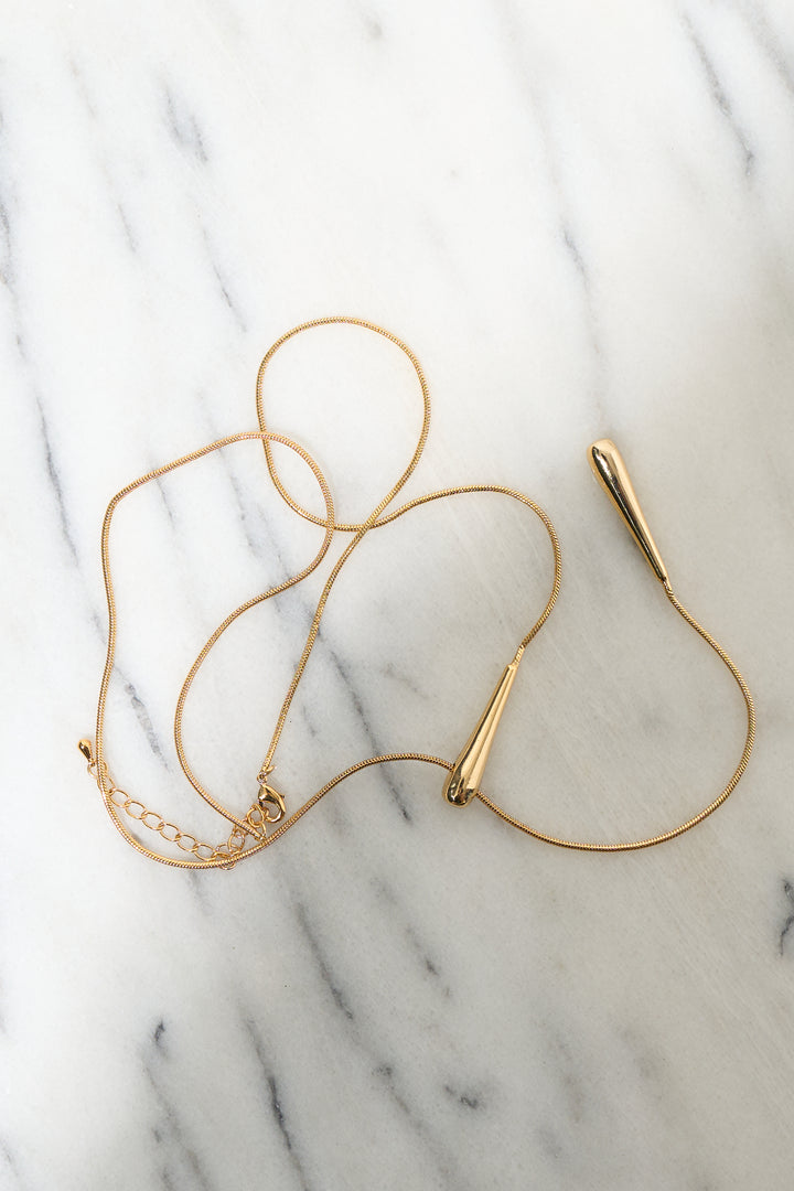 ドロップデザインネックレス