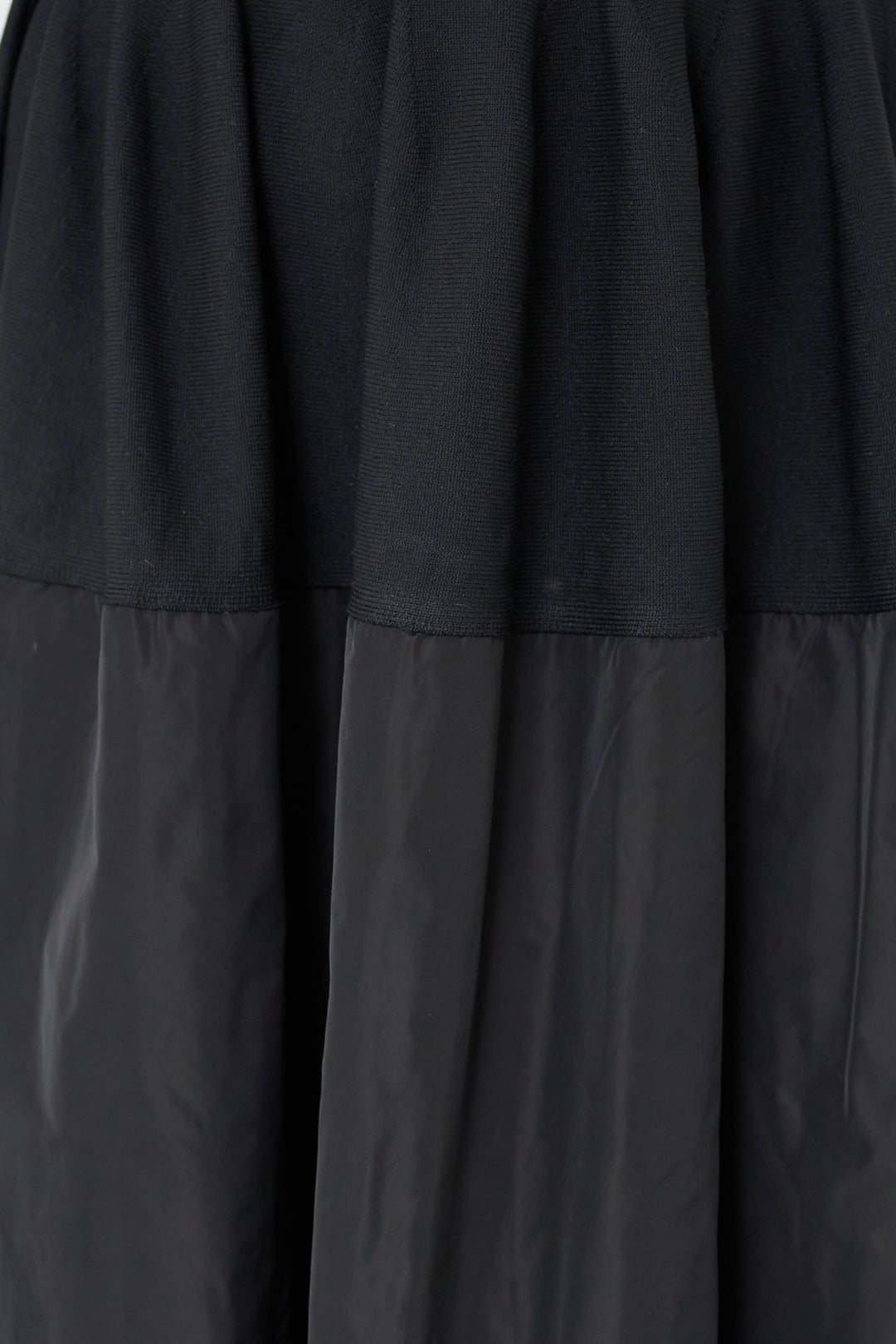 バイカラーニットワンピース