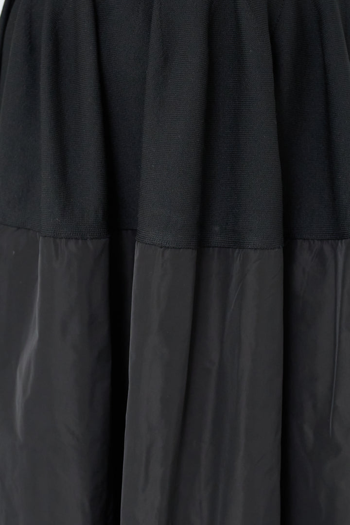 バイカラーニットワンピース