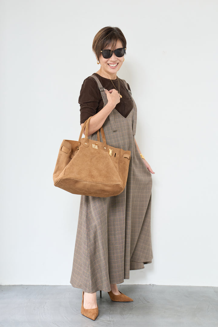 グレンチェックジャンパースカート