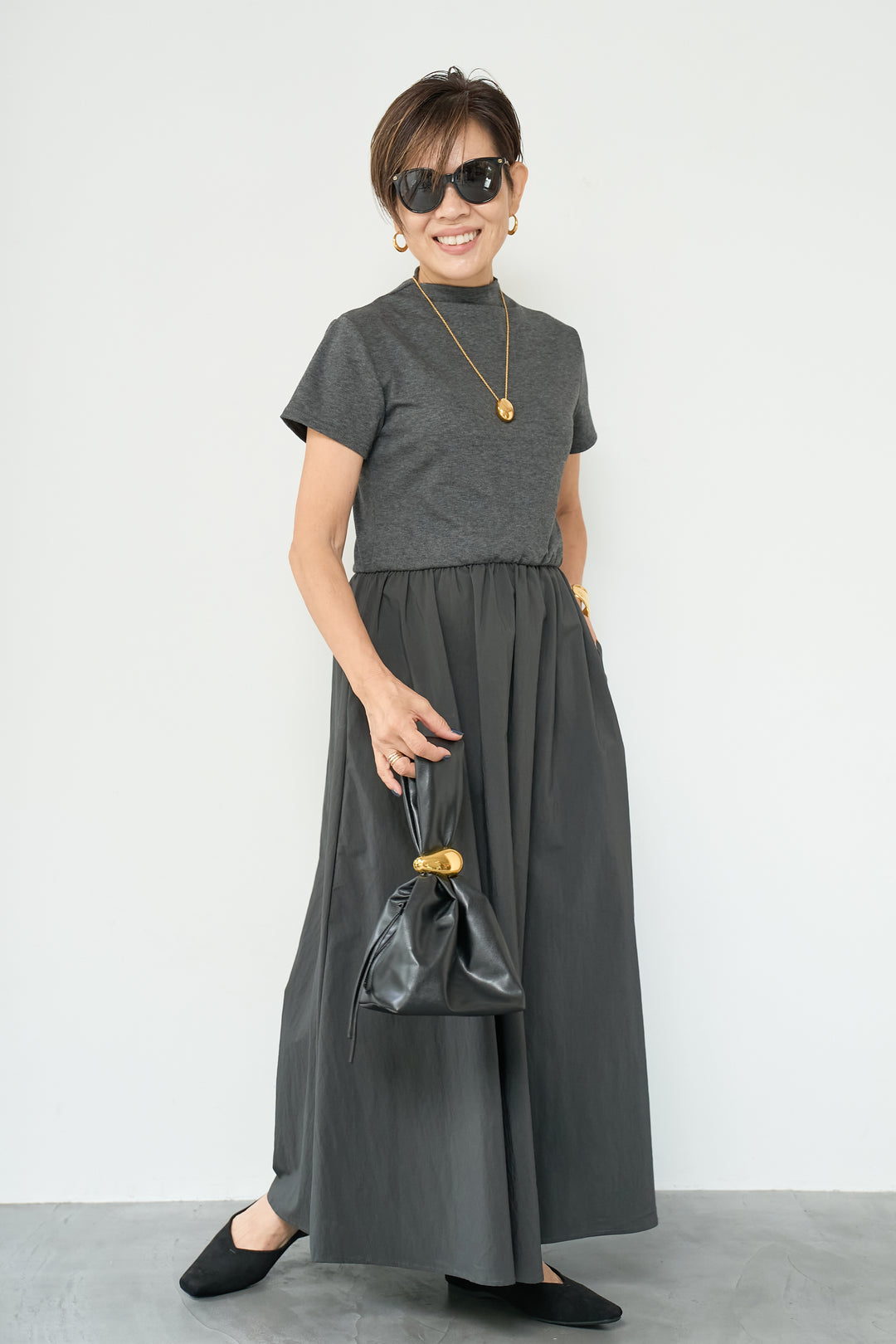 布帛切替ワンピース