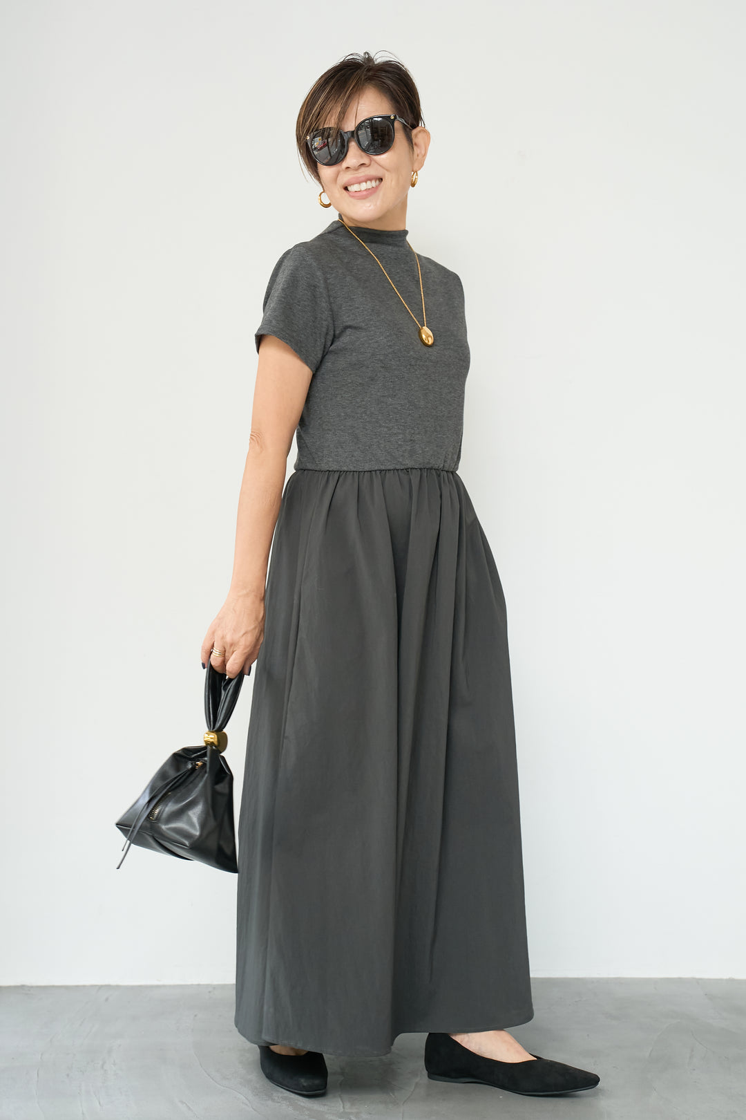 布帛切替ワンピース