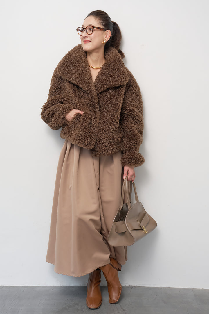 ボリュームボアショートジャケット