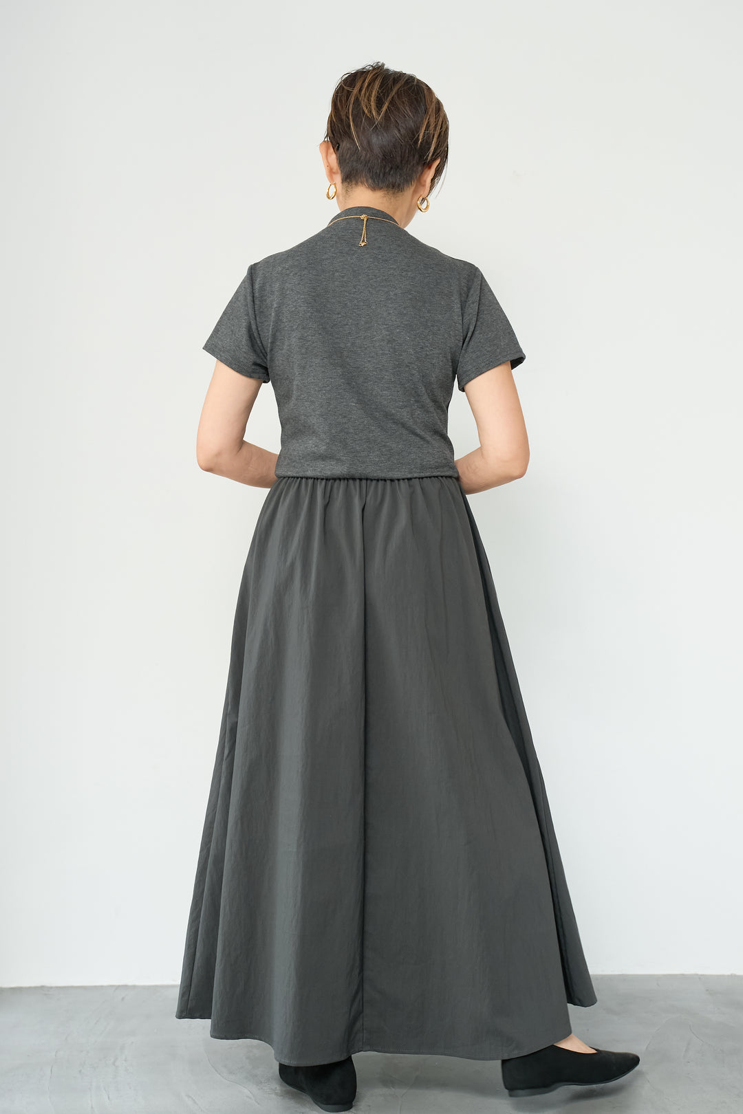 布帛切替ワンピース