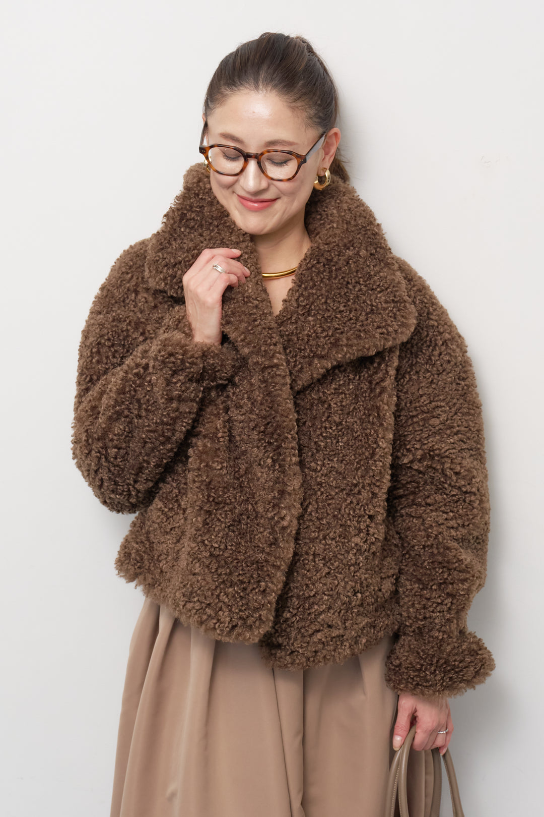 ボリュームボアショートジャケット