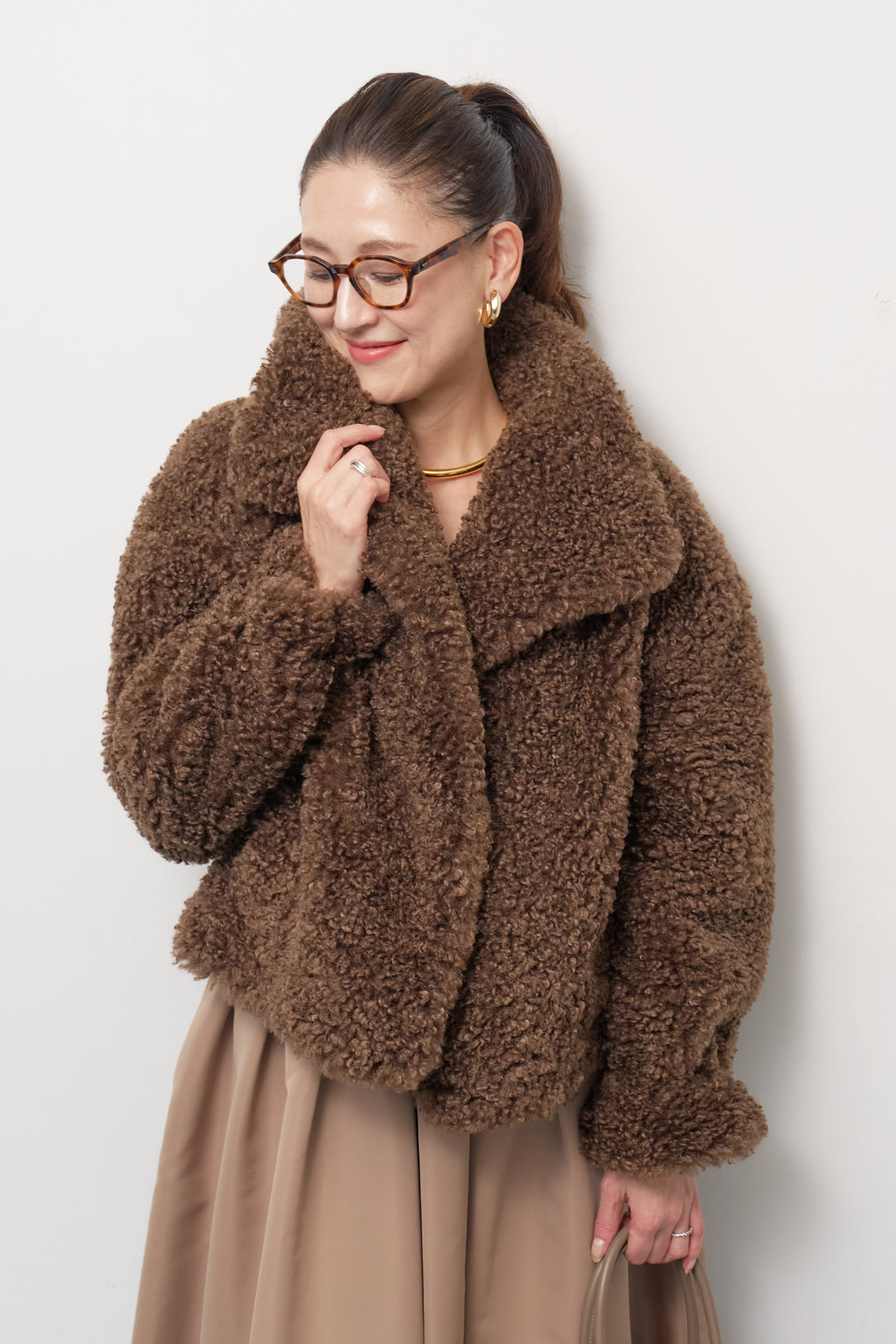 ボリュームボアショートジャケット