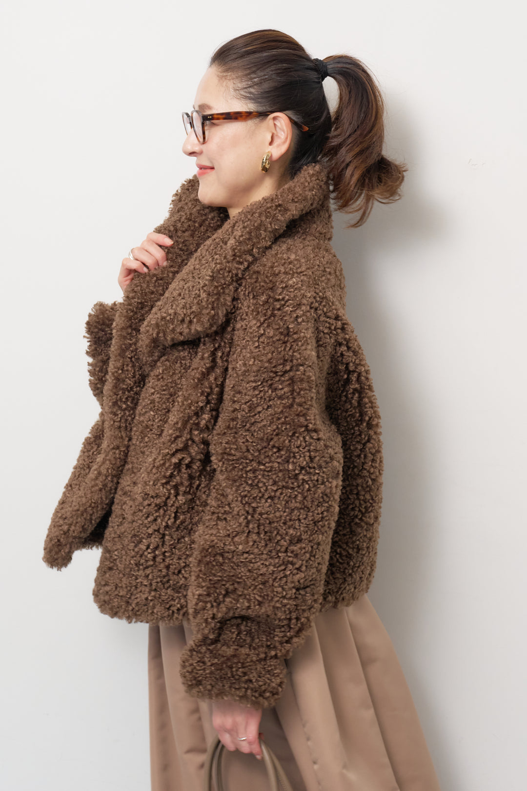 ボリュームボアショートジャケット