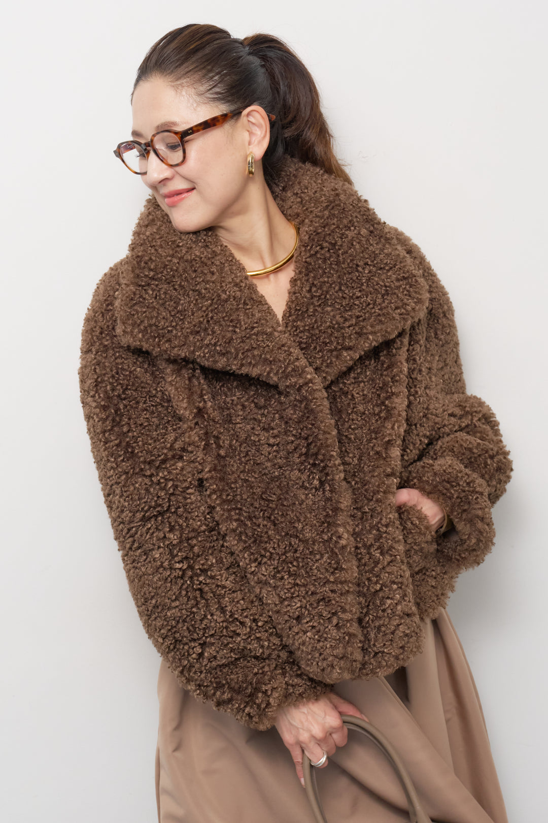 ボリュームボアショートジャケット