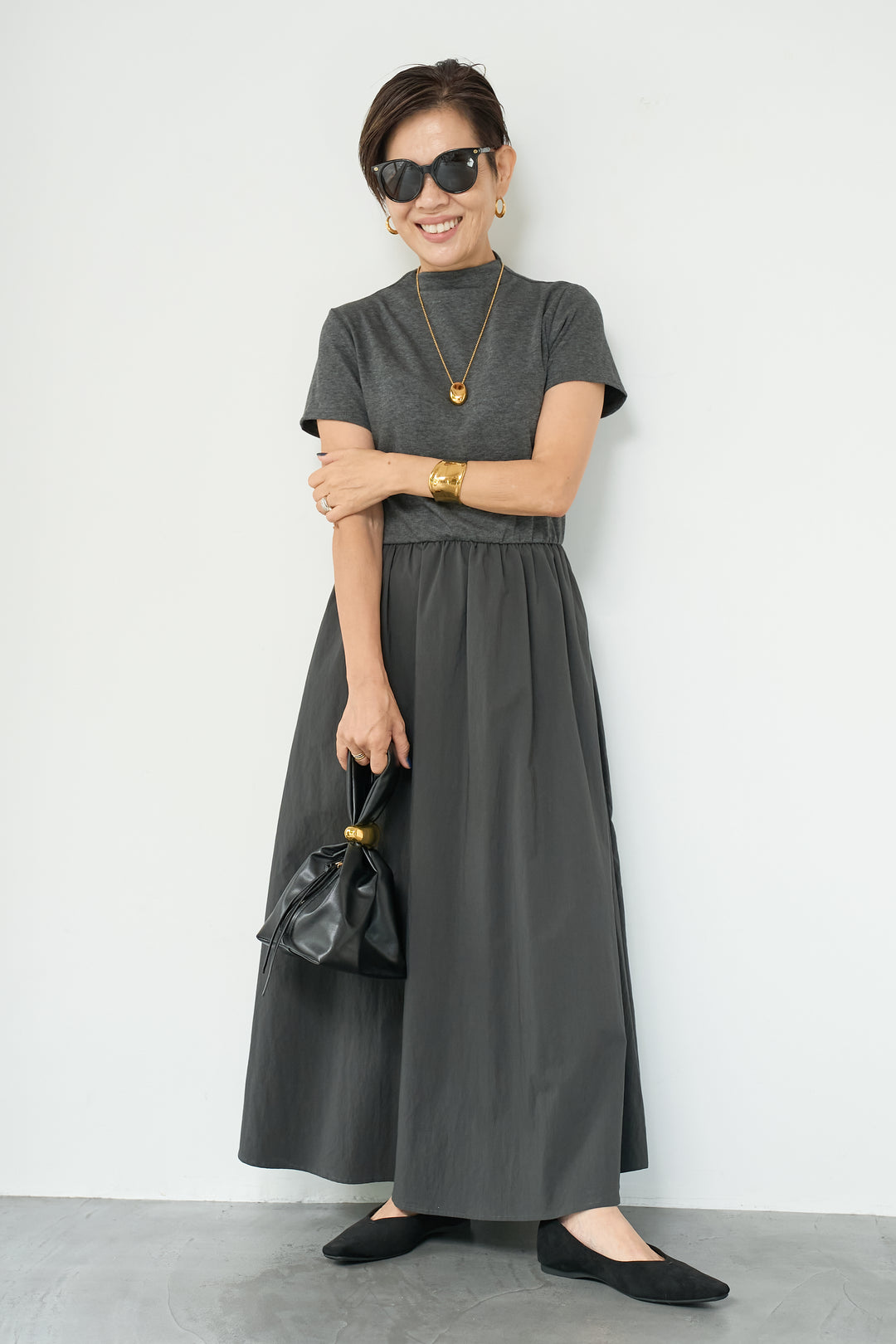 布帛切替ワンピース