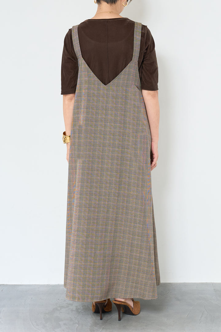 グレンチェックジャンパースカート