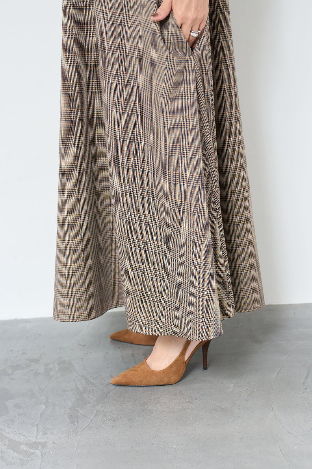 グレンチェックジャンパースカート