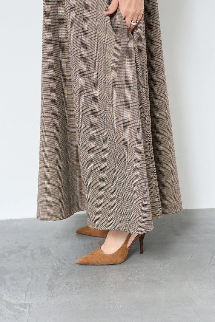 グレンチェックジャンパースカート