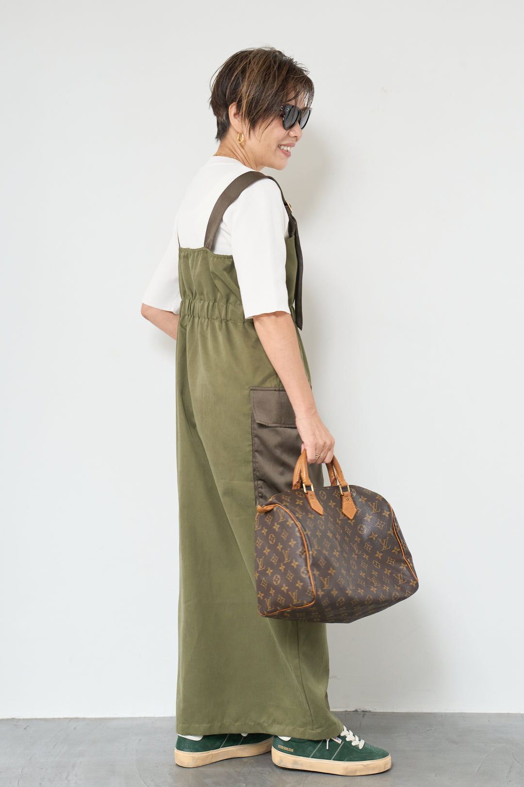 異素材切替ミリタリージャンスカ