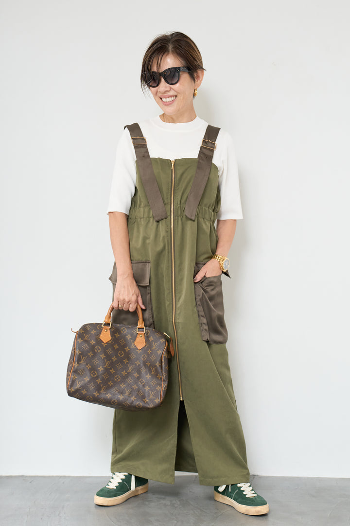 異素材切替ミリタリージャンスカ