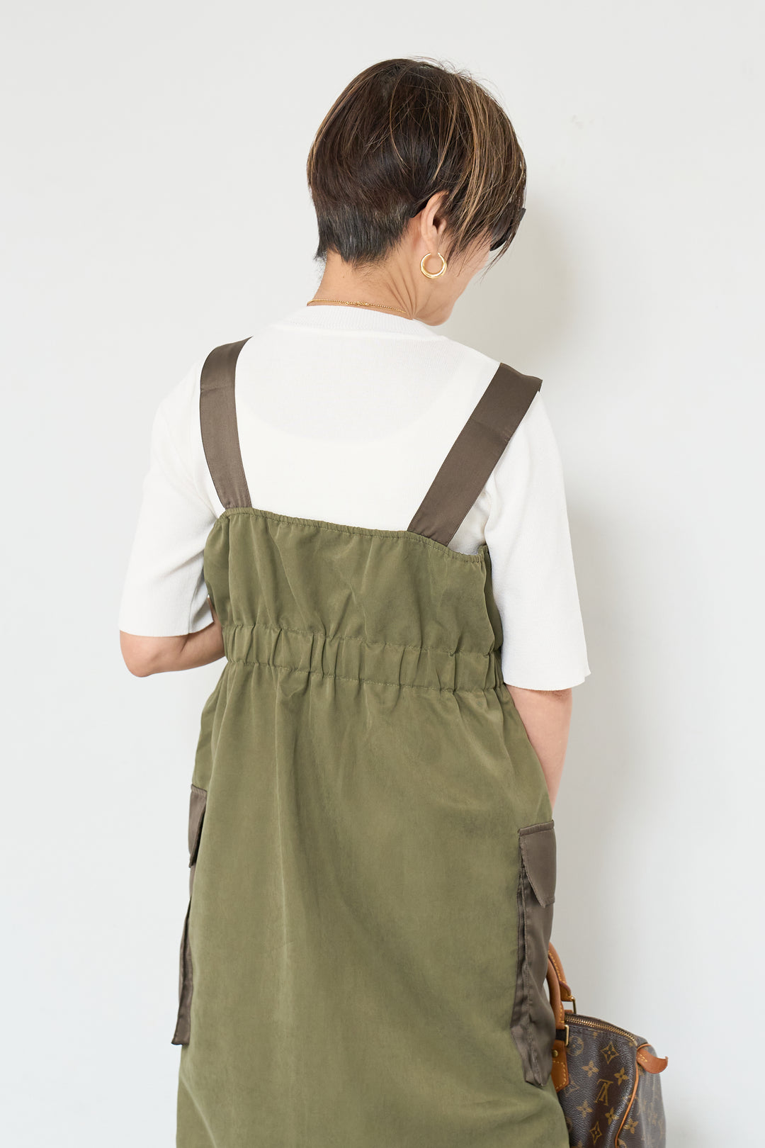 異素材切替ミリタリージャンスカ