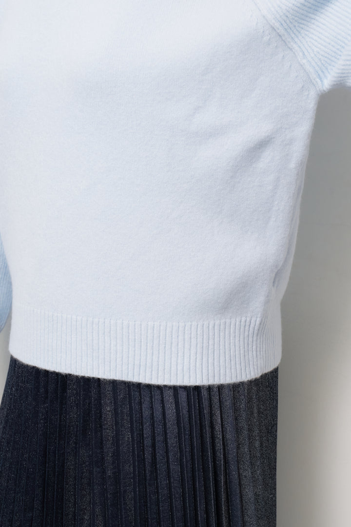 カシミヤ混ラグランスリーブニット