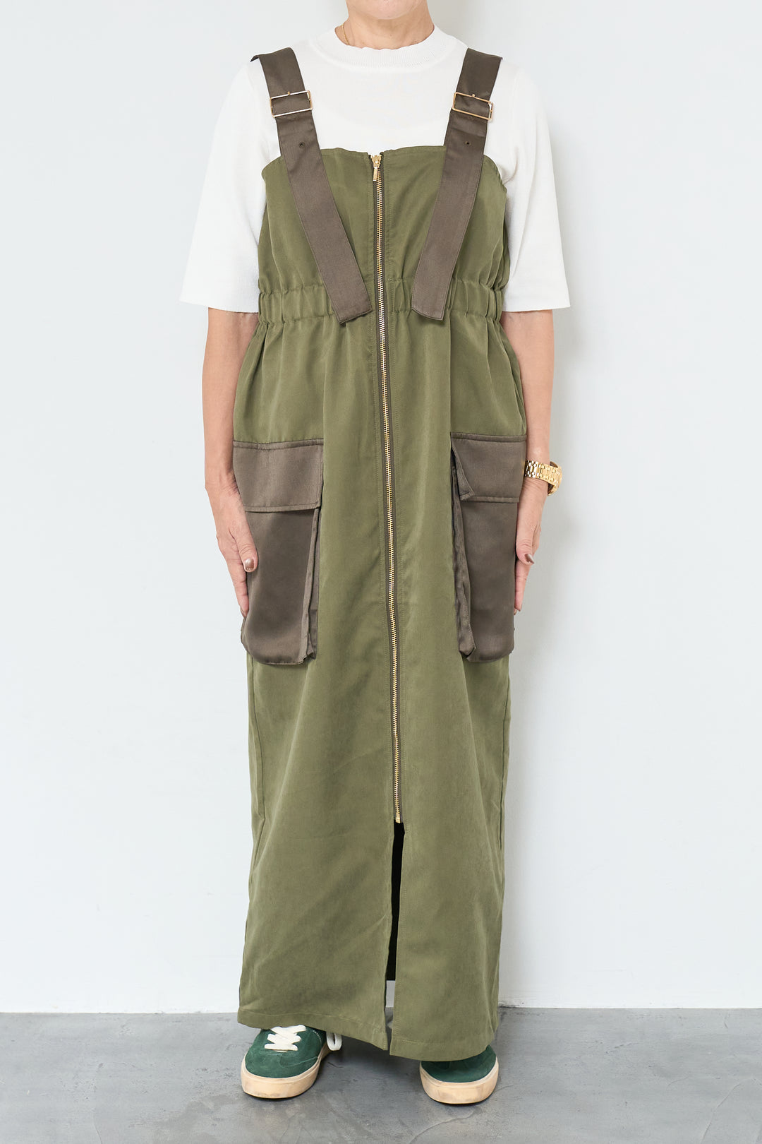 異素材切替ミリタリージャンスカ