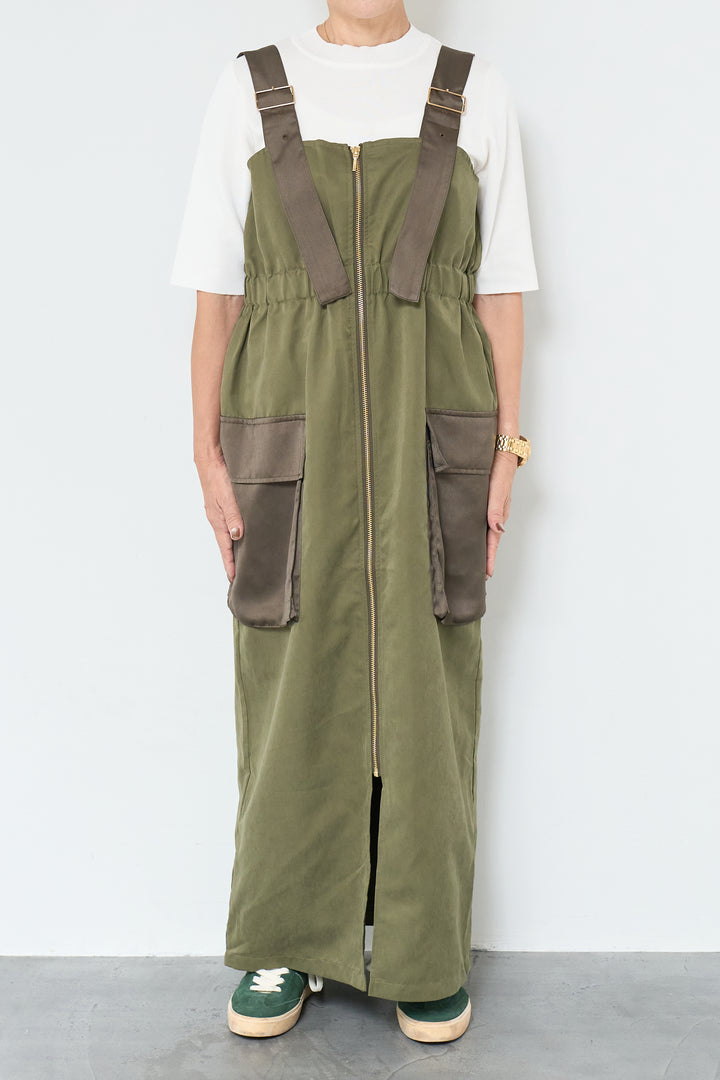 異素材切替ミリタリージャンスカ