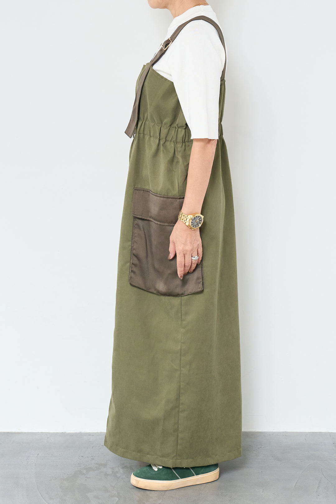 異素材切替ミリタリージャンスカ