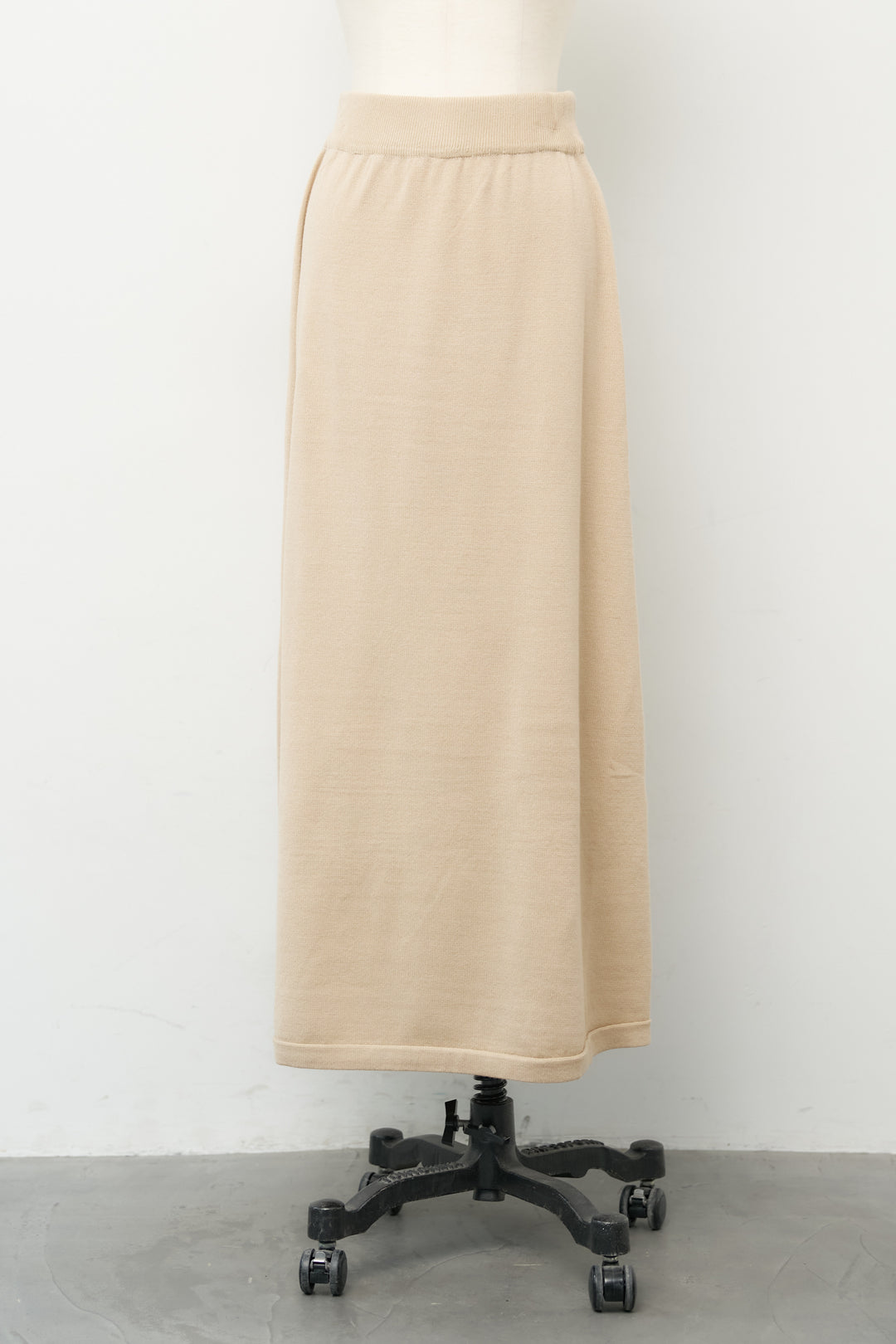 【2SET】ハイローヘムトップス＆スカート ニットセットアップ