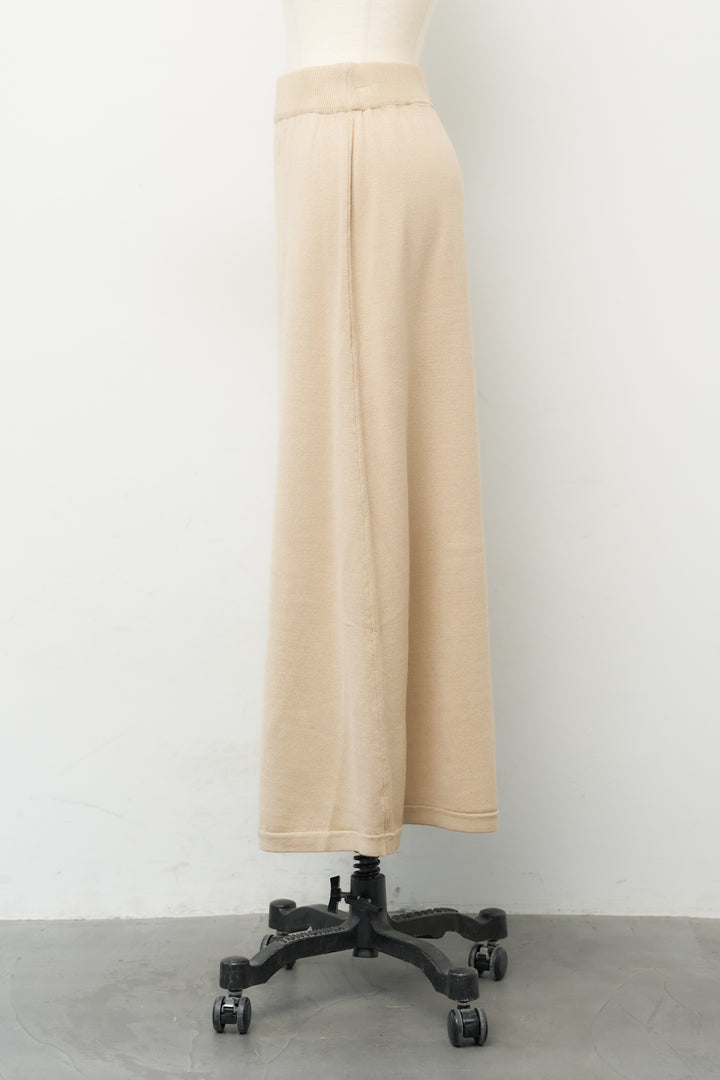 【2SET】ハイローヘムトップス＆スカート ニットセットアップ