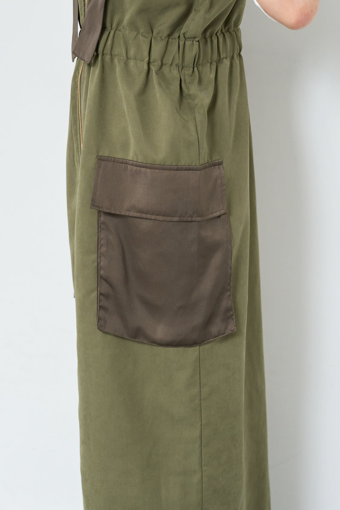 異素材切替ミリタリージャンスカ