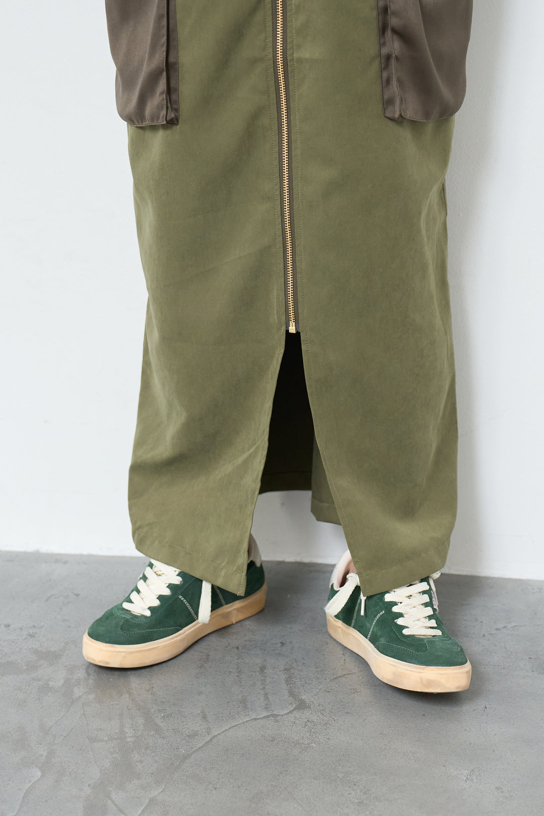 異素材切替ミリタリージャンスカ