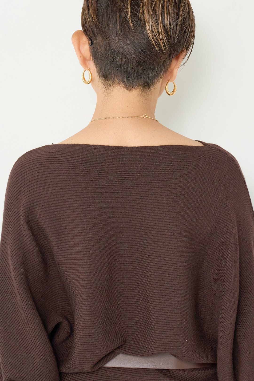 ドルマンニット＋プリーツティアードスカート