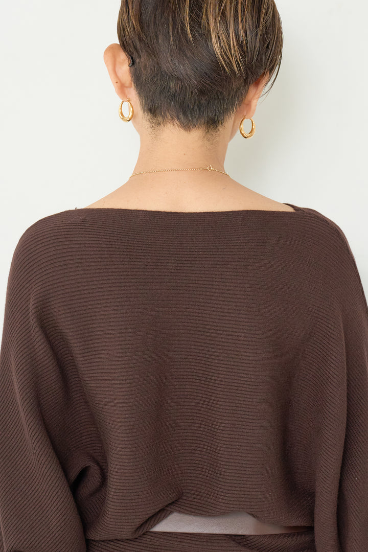 ドルマンニット＋プリーツティアードスカート