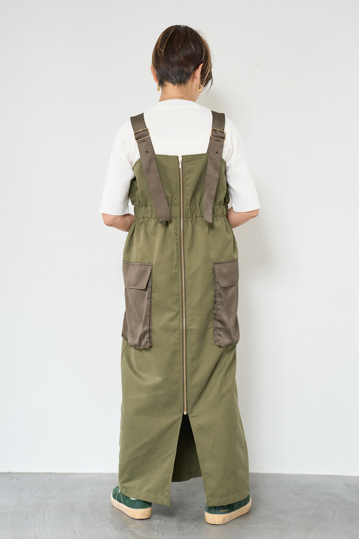 異素材切替ミリタリージャンスカ