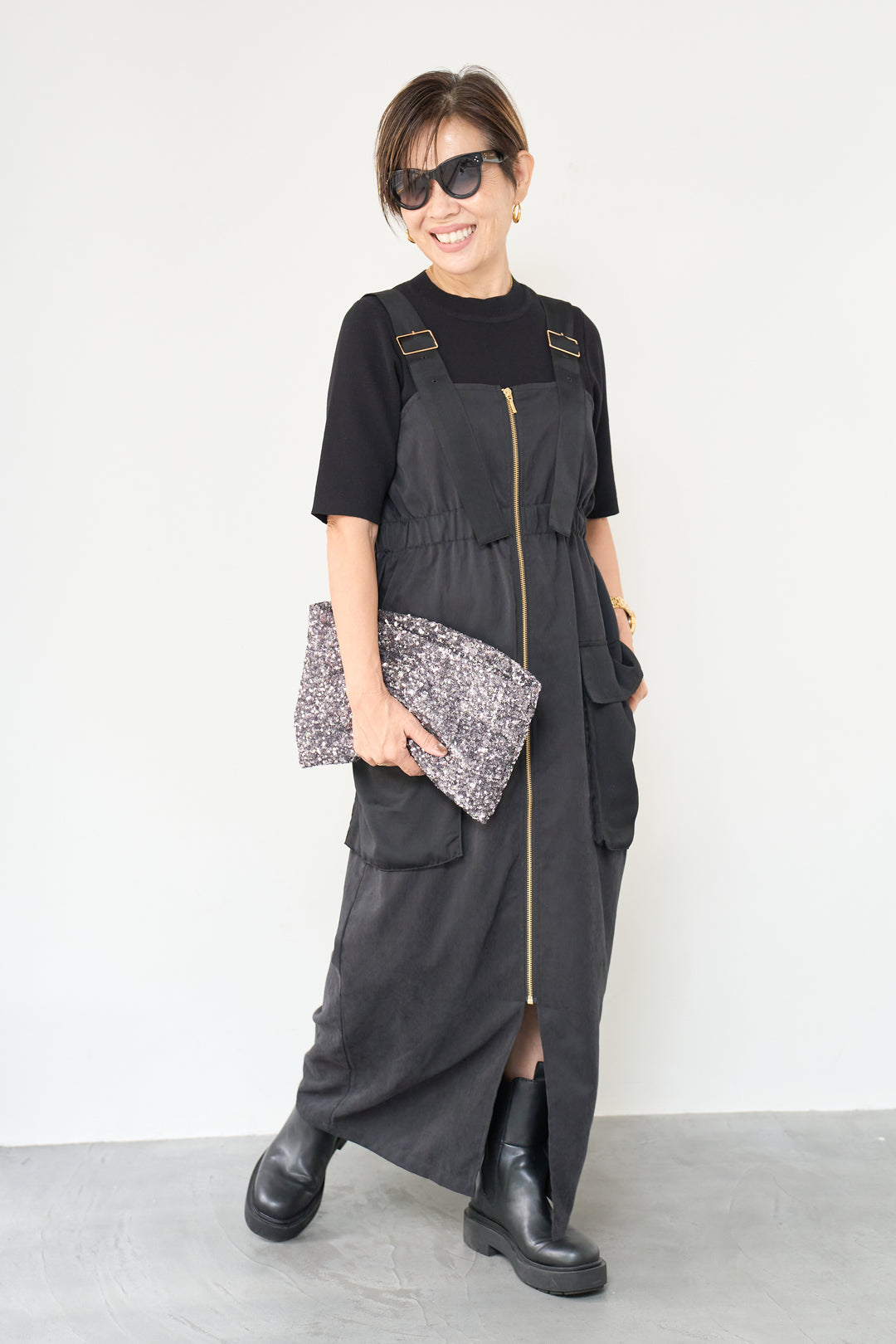 異素材切替ミリタリージャンスカ