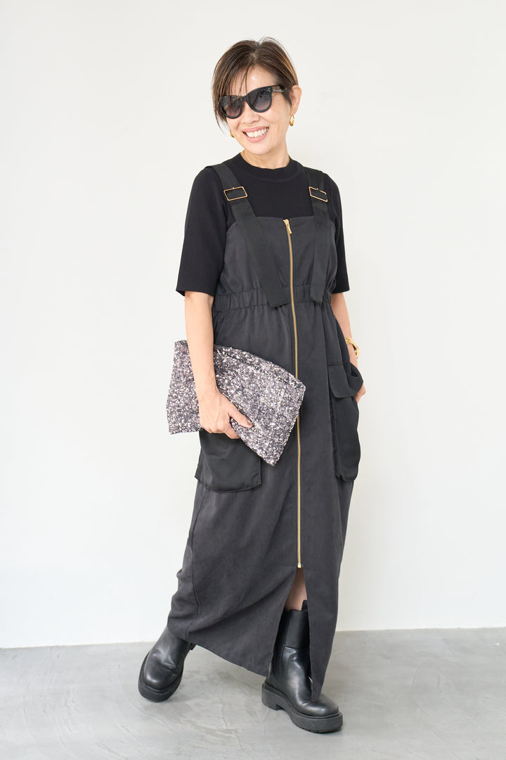 異素材切替ミリタリージャンスカ