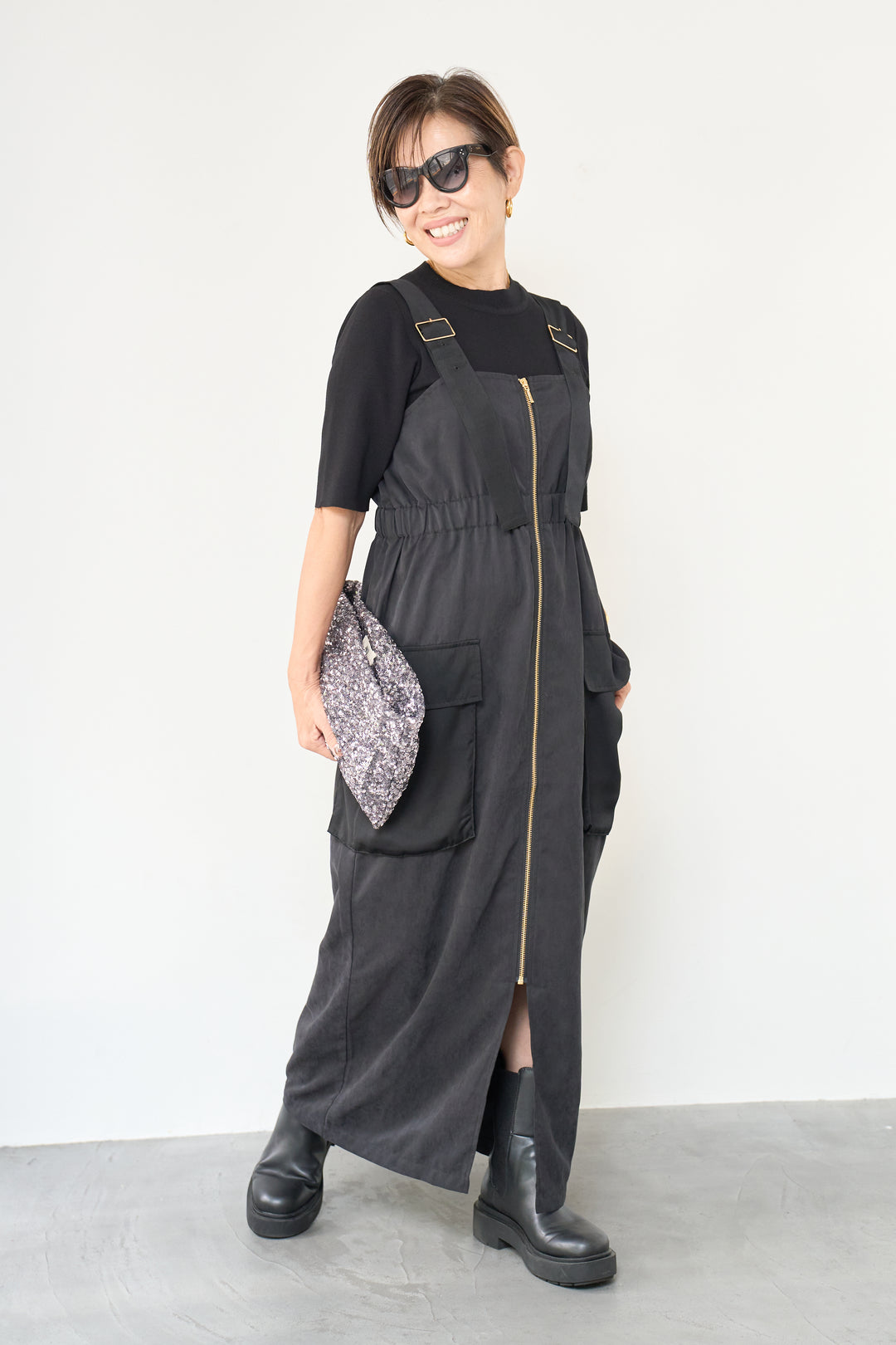 異素材切替ミリタリージャンスカ