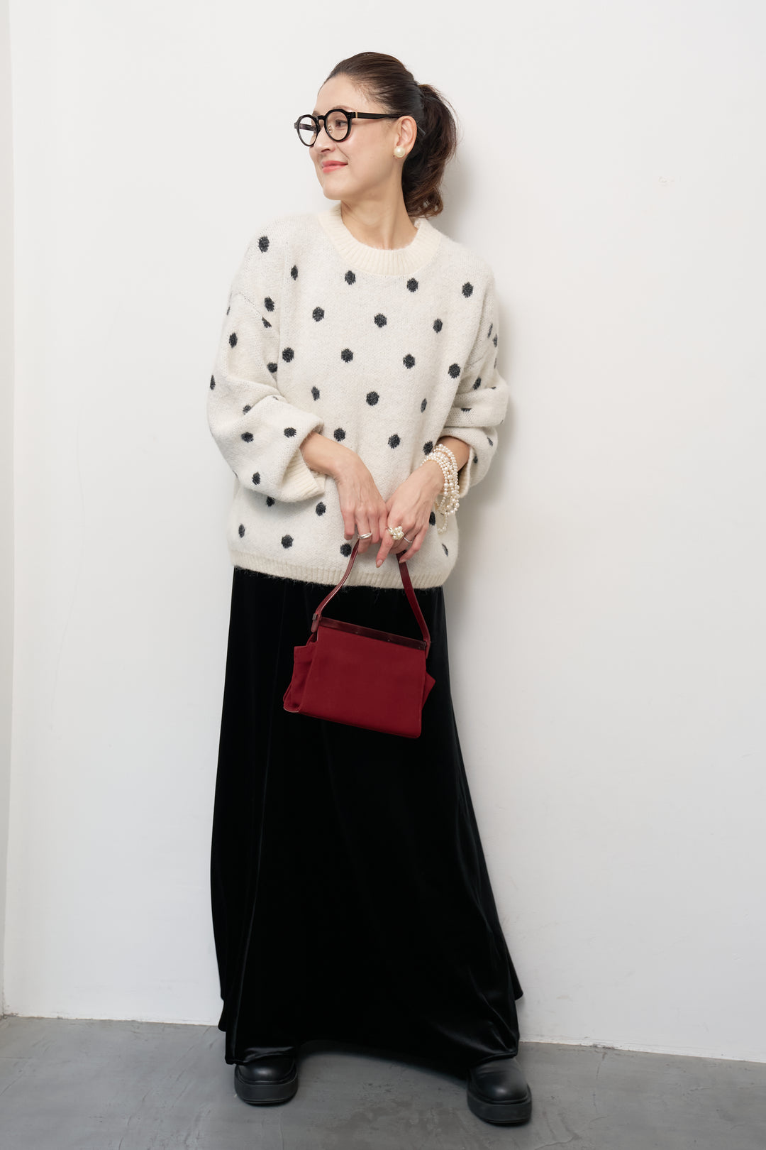 ベロアロングスカート