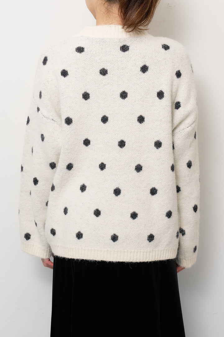 フラッフィードットニットプルオーバー