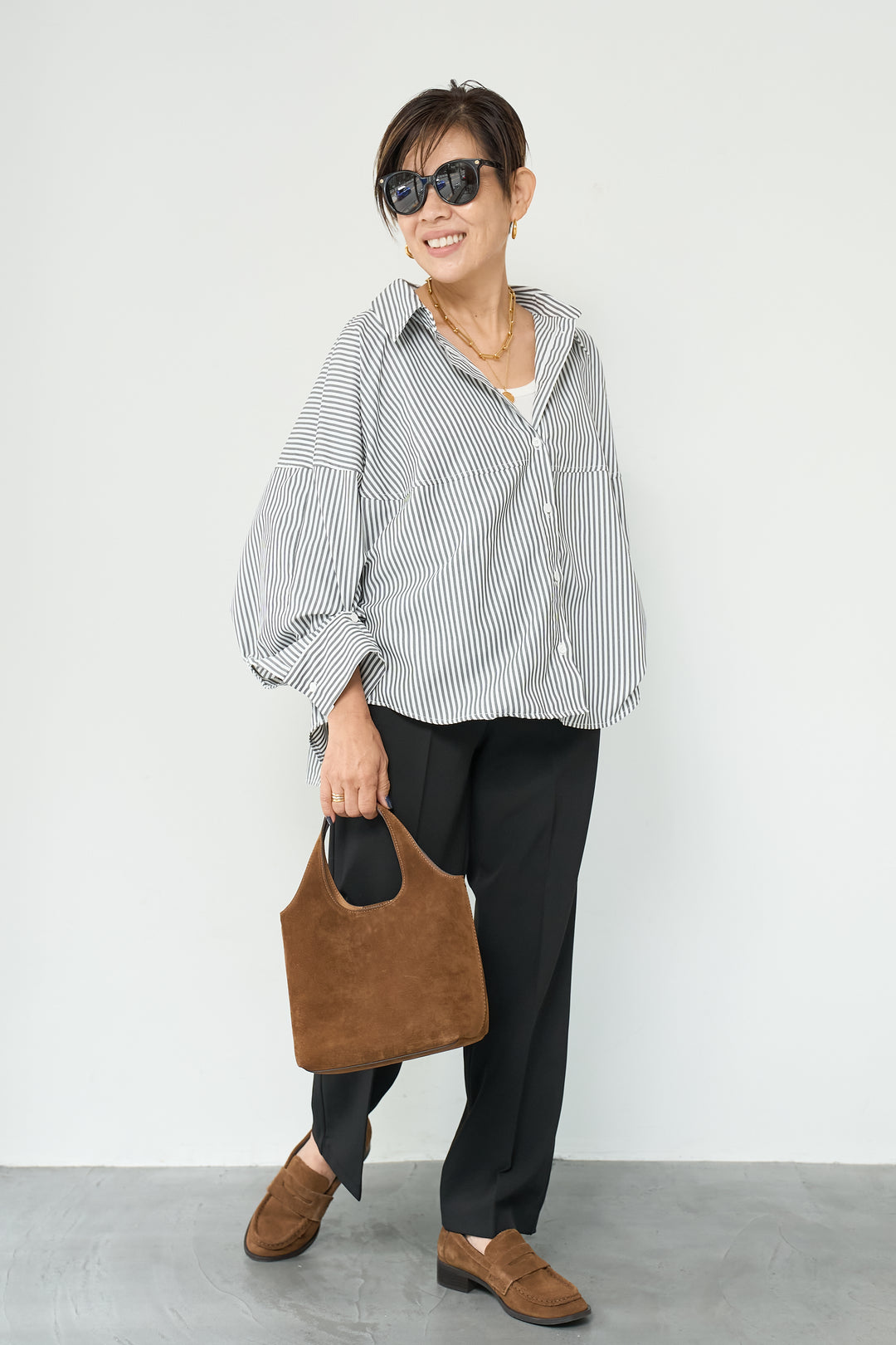 2WAYタックスリーブシャツ